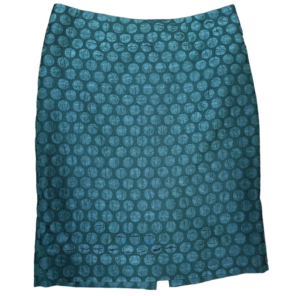 Maeve Anthropologie Retro Chic Polka Dot Jacquard Women Textured Pencil Skirt 8